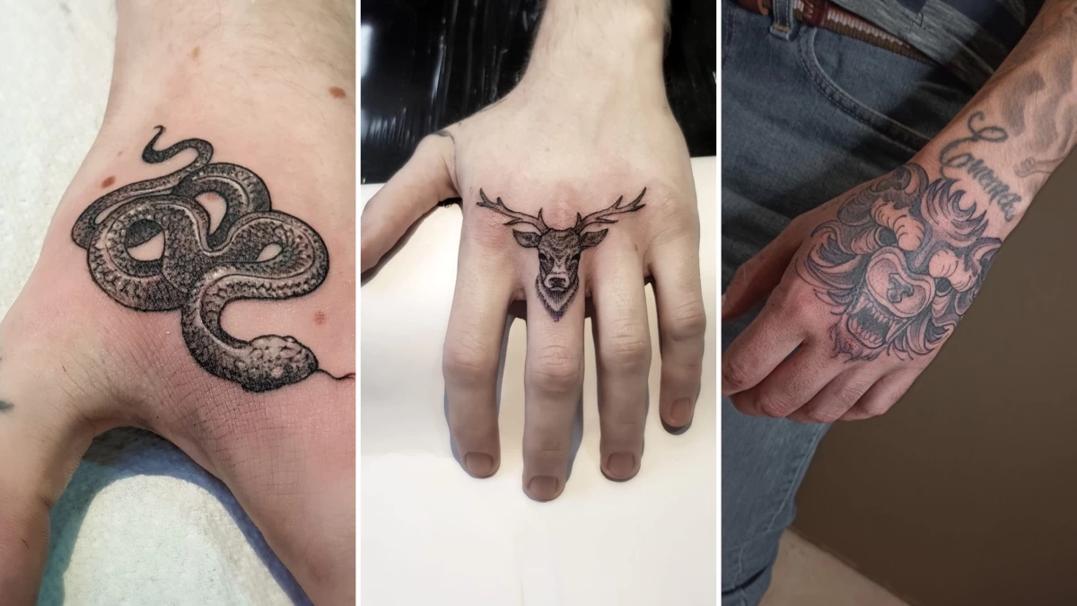 Hands and Fingers Tattoos - Black Hat Tattoo Nice 7