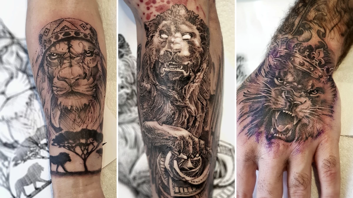 Lion Tattoo - Black Hat Tattoo Dublin 5