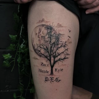 Arbre Tatouage - Botanique & Nature - Black Hat Tattoo Nice - tatouage Nice - The Black Hat Tattoo