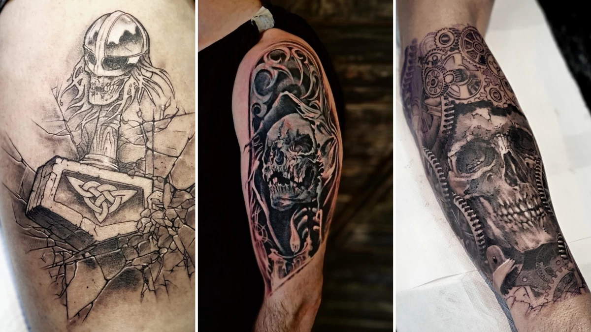 Skull Tattoo - Black Hat Tattoo Nice 2