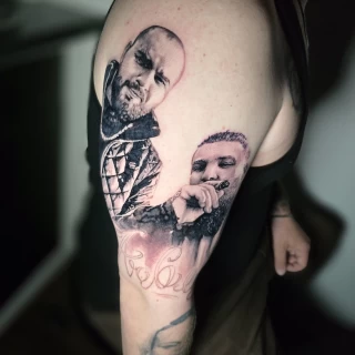 Srdjan Guest Artist realism - The Black Hat Tattoo