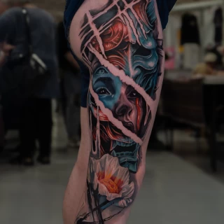 Nicolás - artiste résident - Black Hat Dublin - réalisme - The Black Hat Tattoo