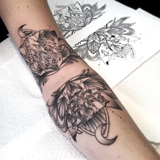 Mandala -  - Tatouage Loup - Black Hat Tattoo Nice- tatouage Nice - The Black Hat Tattoo