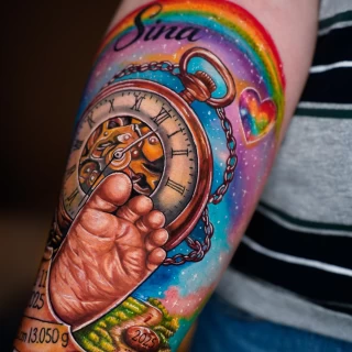 Dian guest tatouage réaliste couleur - The Black Hat Tattoo