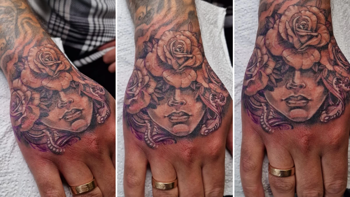 Hands and Fingers Tattoos - Black Hat Tattoo Nice 4