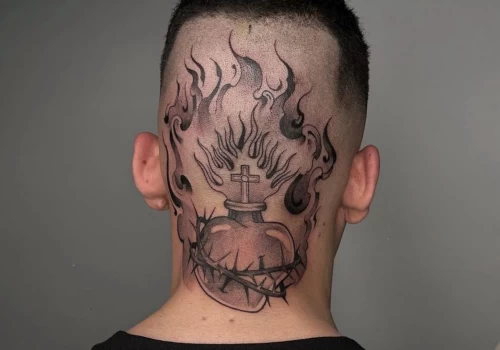 Featured image - Tatouage sur la nuque _ un emplacement discret mais audacieux, pour qui et pourquoi - The Black Hat Tattoo